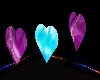 purple/teal heart light