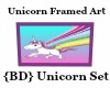 {BD} Unicorn Framed Art