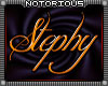 Stephy Custom Sign