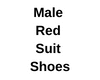 M Red Suit Shoes