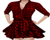 Cow Girl Dress red