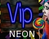 Neon VIP Sign Blue Light