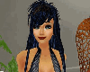 blue & black w hair ban