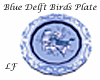 LF Plate BlueDelft Birds