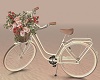flower bicycle white