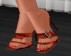 Cassandra Orange Heels