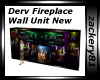 Derv Fireplace Wall Unit
