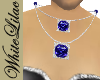 Silver&Sapphire Necklace