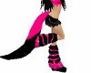 Pink&Black Fox Tail
