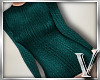 *V* Teal Knit Sweater