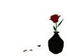 gothic red rose & vase 2