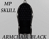 MP Skull Armchair Black