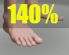 [G] Feet 140%
