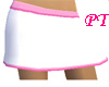 White Skirt Pink Trim