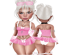 Cute Pink/WhiteFit+Bows