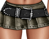 Fake Moss Denim Skirt