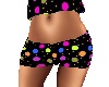 Polka Dots Black Shorts