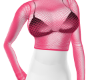Pink net top