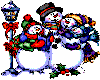 Snowman Family Carolers