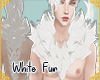 !A| White Fur Neck-back