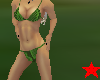 Green Snakeskin Swimsuit