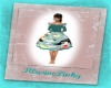 KIDS TEAL DOLLY DRESS