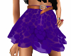 Sexy purple skirt w/belt