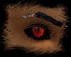 red evil eyes big pupil