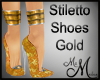 MM~ Gold Spike Shoes