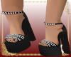 PC] Black Floral Heels