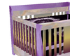 purple elegance crib