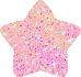 pink glitter star