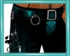 CW Teal Leather Pants