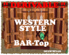 western style bar top