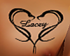 lacey chest heart tat