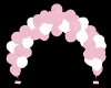 white pink balloons