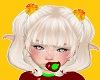 D*blonde hair with pigta