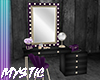K. Purple Vanity Desk