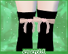 *E*Black&Pink Knee Socks