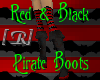 Red Bat Pirate Boots