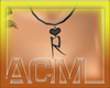 [ACM] Necklace R Onyx