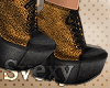 :S: Boots Gold/Black