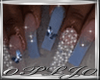 Diamond Nails Blue