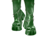 3/5 Leather boots green