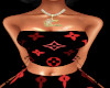 R&B LV tattooless corset