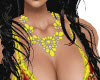 A Yellow Flowers Necklac