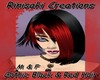 Gothic Red&Blk  Hair M&F