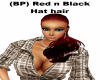 (BP) Red N Black HatHair