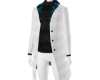 long elegant white coat