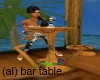 (al) club table bamboo